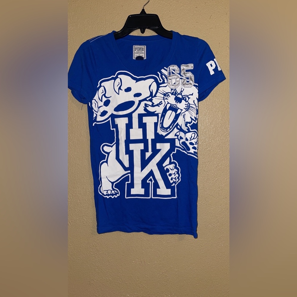PINK Victoria's Secret Blue Graphic Tee